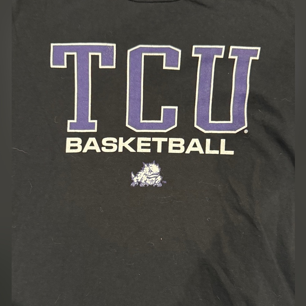 TCU black youth medium t-shirt